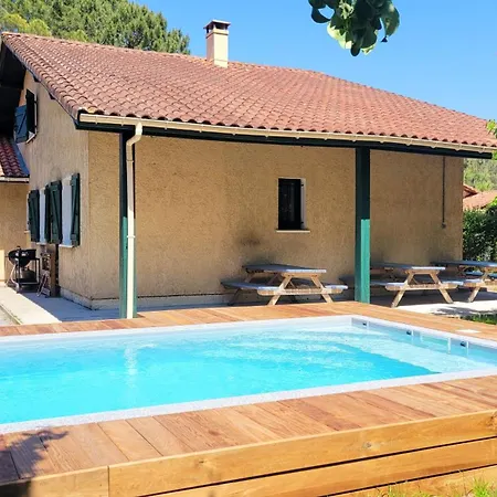 L'oree De La Plage, 15 Pers, Charmante Maison Renovee Classee 3 Etoiles - Piscine Chauffee - Terrain De Petanque - Ping Pong A Vieux-boucau Vieux-Boucau-les-Bains